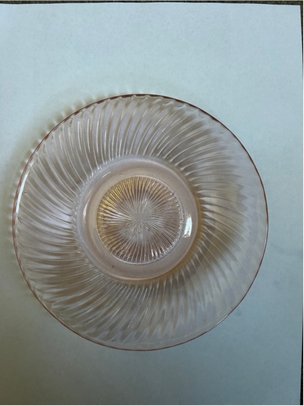 Unisex Federal Glass Company Pink Depression Glass Bread & Butter Plate One Size